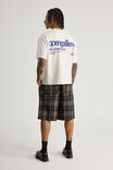 Half Half Pleated Woven Short, NEUTRAL CHECK - alternate image 3