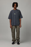 Heavy Weight Box Fit Graphic Tshirt, WASHED SLATE/NEW YORK WORKERS CLUB - alternate image 3