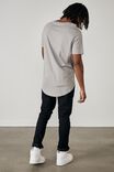 Curved T Shirt, STEEL