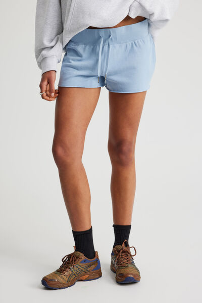 Pull On Mini Short, BLUE MIST