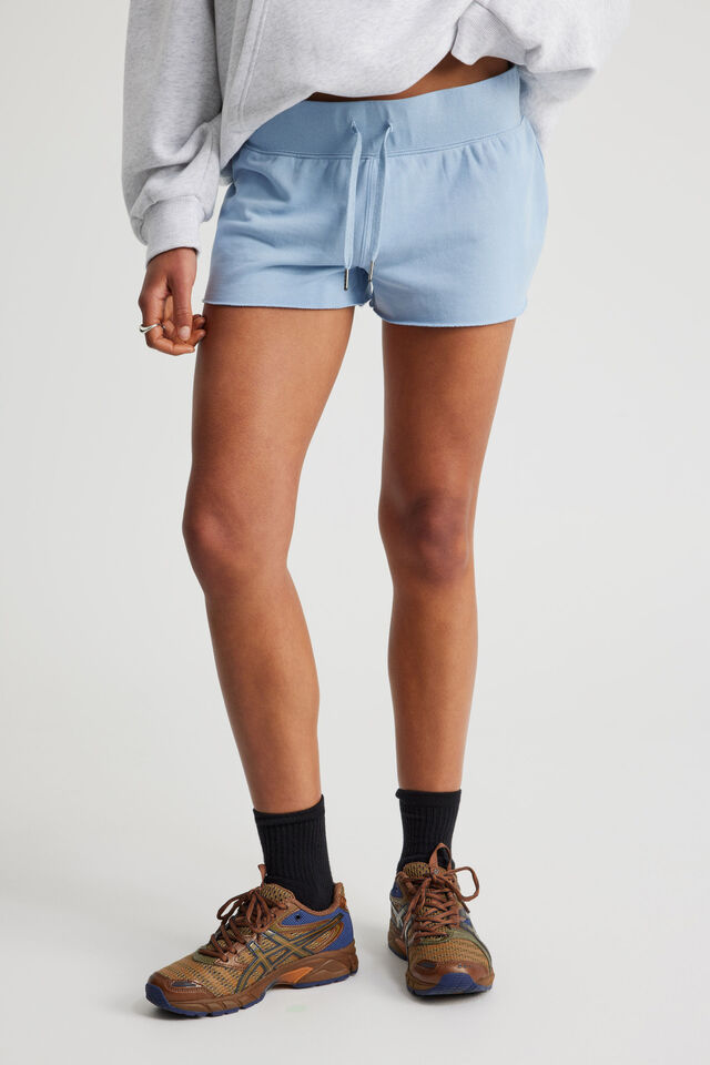 Pull On Mini Short, BLUE MIST