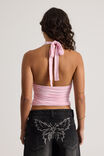 Emma Gathered Halter, PINK LADY - alternate image 3