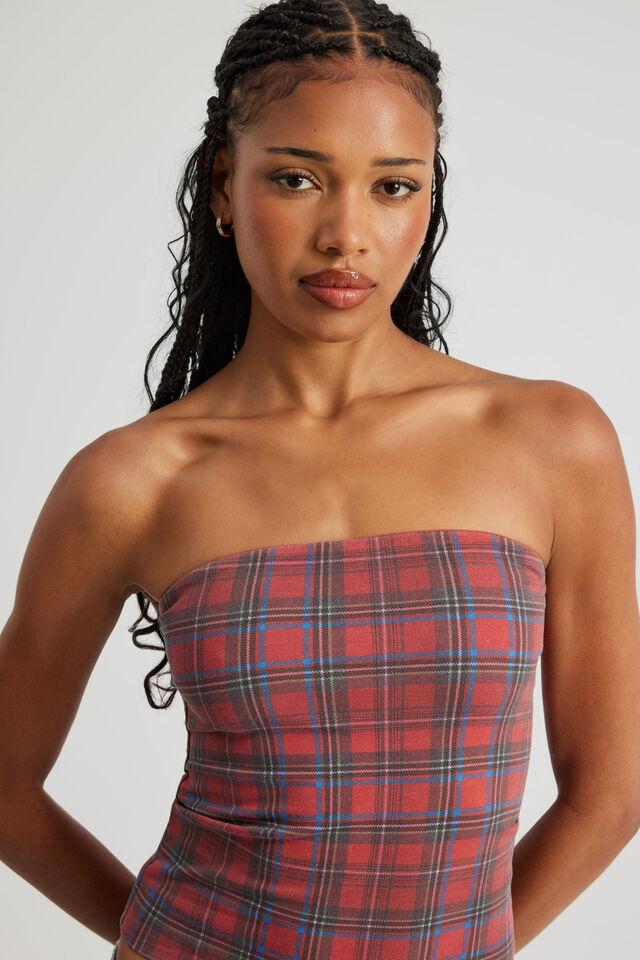 Graphic Bandeau, PLAID CHECK