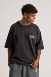 Notion Boxy Cropped Heavyweight Tshirt, NTN BLACK ACID/ALL STARING - alternate image 3