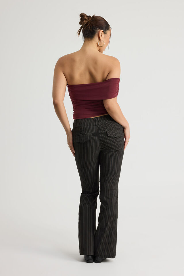 Jamie Dress Pant, BLACK PINSTRIPE