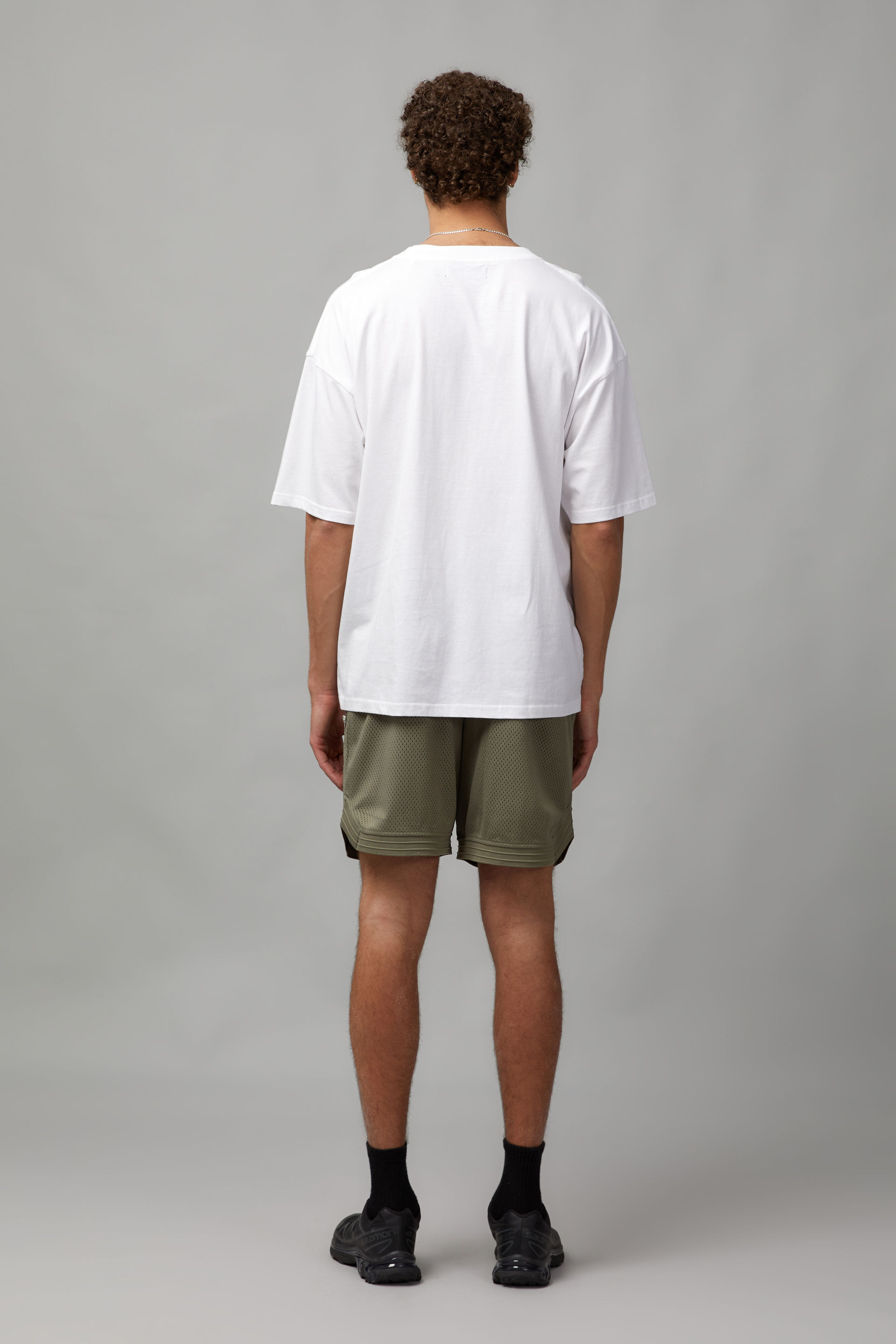 Khaki top basketball shorts