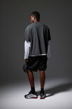 Nfl Basketball Short, LCN NFL BLACK/RAIDERS BLACK STEALTH - alternate image 2
