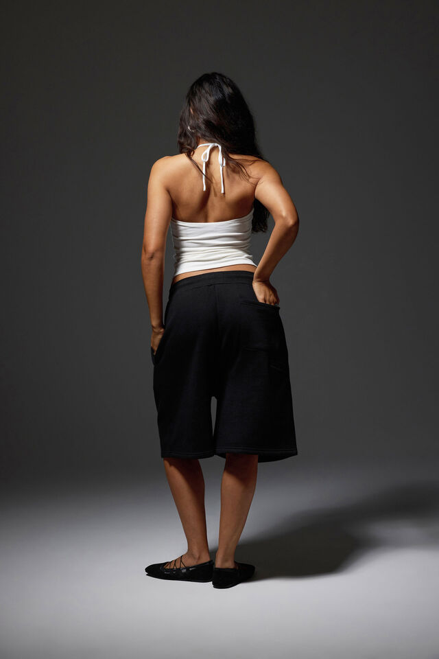 Ruched Front Bandeau Halter, CLOUD