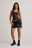 Stretch Denim Skirt, EXTREME BLACK WASH - alternate image 2