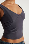 Sienna Low Back Tank, IRON GREY - alternate image 4