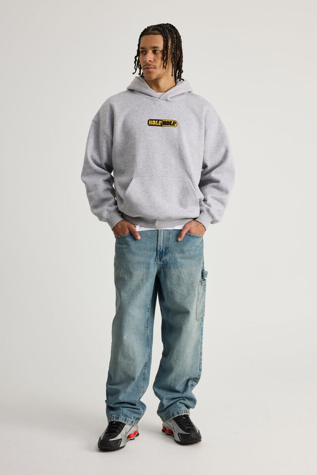 Half Half Hoodie, HH STEEL MARLE/NUTS ABOUT YOU