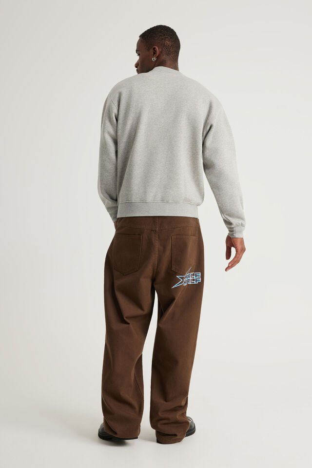 Half Half Classico Baggy Jean, RICH BROWN