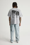 Half Half Baggy Painter Jean, DAY BLUE - alternate image 3