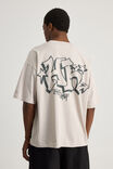 Cartoon Network X Half Half Box Fit Tshirt, LCN WB PEBBLE/ED EDD EDDY GRAFITTI - alternate image 3
