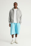 Authentics Baggy Track Short, WASHED LAGUNA BLUE - example image 2