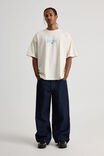Heavyweight Box Fit Nfl Tshirt, LCN NFL EGGSHELL/MIAMI DOLPHINS Y2K - alternate image 2