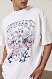 Oversized Music Merch T Shirt, LCN PRO WHITE/METALLICA NOR CAL