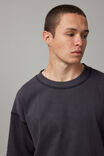 Boxy Cropped Tshirt, WASHED BLACK - alternate image 4