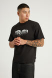 Half Half Heavyweight Core Fit Tshirt, HH BLACK/KNUCKLES - example image 1