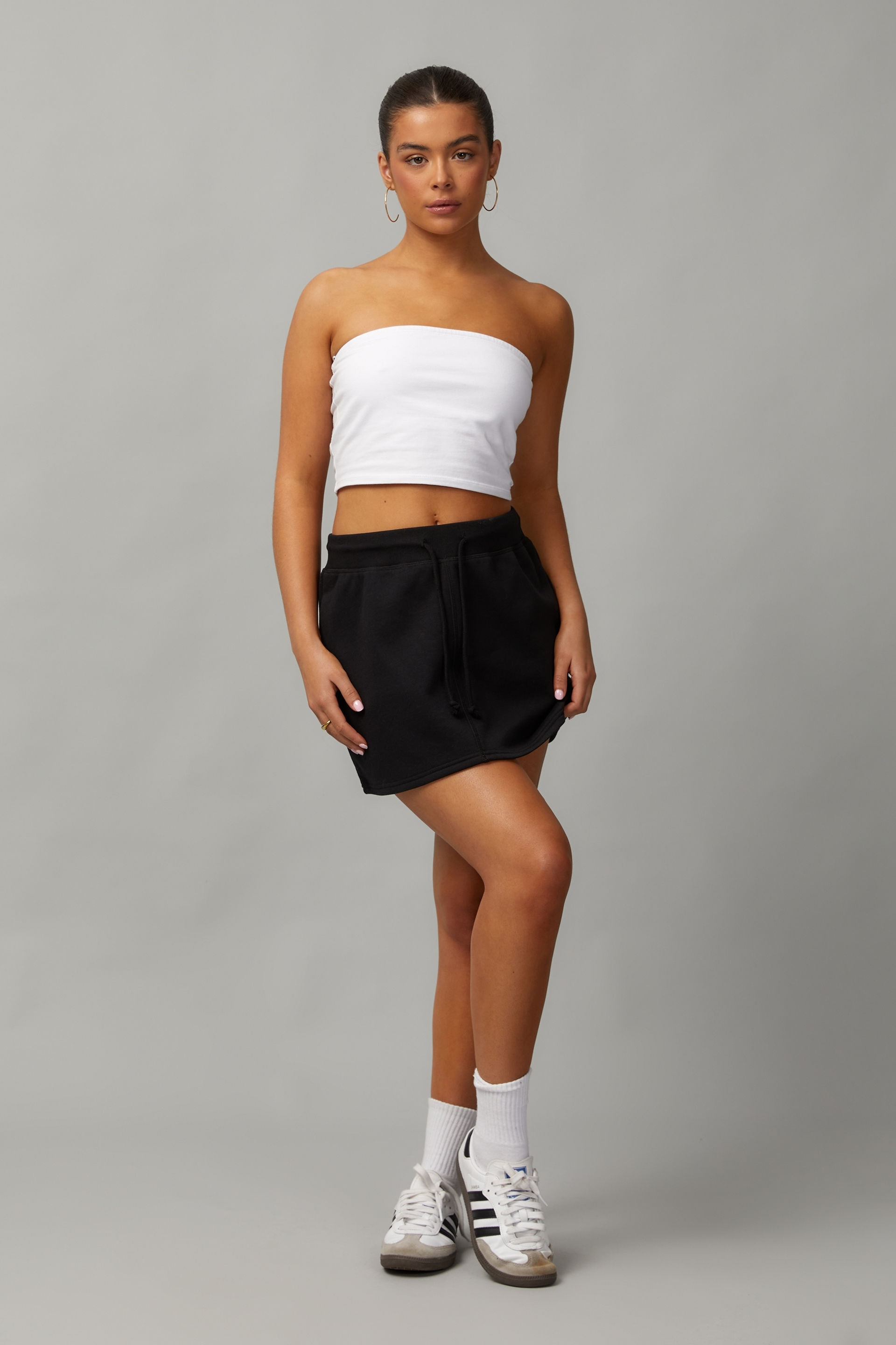 White pleated skirt factorie sale