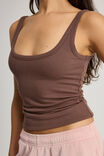 Authentics Scoop Neck Tank, MUD - alternate image 4