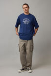 Heavy Weight Box Fit Graphic Tshirt, ACADEMY BLUE/JAZZ CLUB - alternate image 2