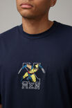 Oversized Marvel T Shirt, LCN MAR NAVY BLAZER/X MEN EMB - alternate image 4