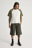 Open Gallery Raglan Tshirt, OG CLOUD/DUSTY KHAKI REWORN - alternate image 2