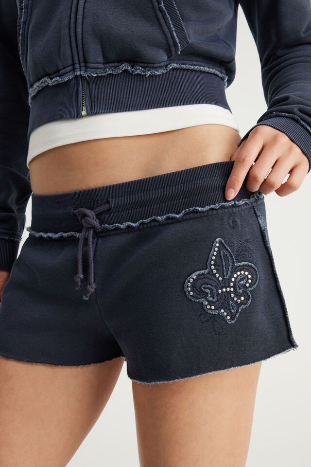Fleece Mini Short, NTN WASHED SEAL