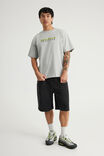 Half Half Heavyweight Core Fit Tshirt, HH GREY MARLE/ANTS - example image 2