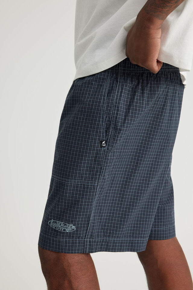 Half Half Pull On Short, MIDNIGHT CHECK