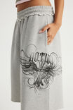 Baggy Track Short, NTN GREY MARLE/CROSSES - example image 4