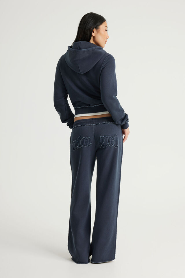 Straight Leg Track Pant, NTN WASHED SEAL