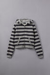 Notion Fitted Zip Through Hoodie, NTN SLATE STRIPE/SLEAZE - alternate image 1