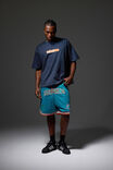 Nfl Basketball Short, LCN NFL TEAL/DOLPHINS RETRO CLASSIC HEM - alternate image 2