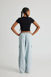 Sasha Utility Denim Pant, FADED BLUE - alternate image 2