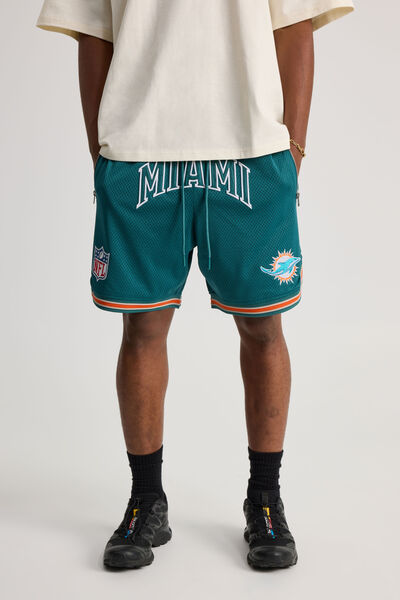 Nfl Basketball Short, LCN NFL VERIDIAN/MIAMI DOLPHINS CLASSIC