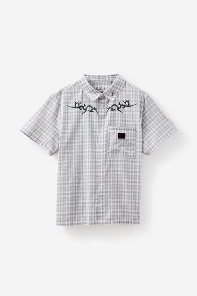 Notion X Smolbrat Slim Button Up Shirt, LCN GANNE ART X NOTION CHECK