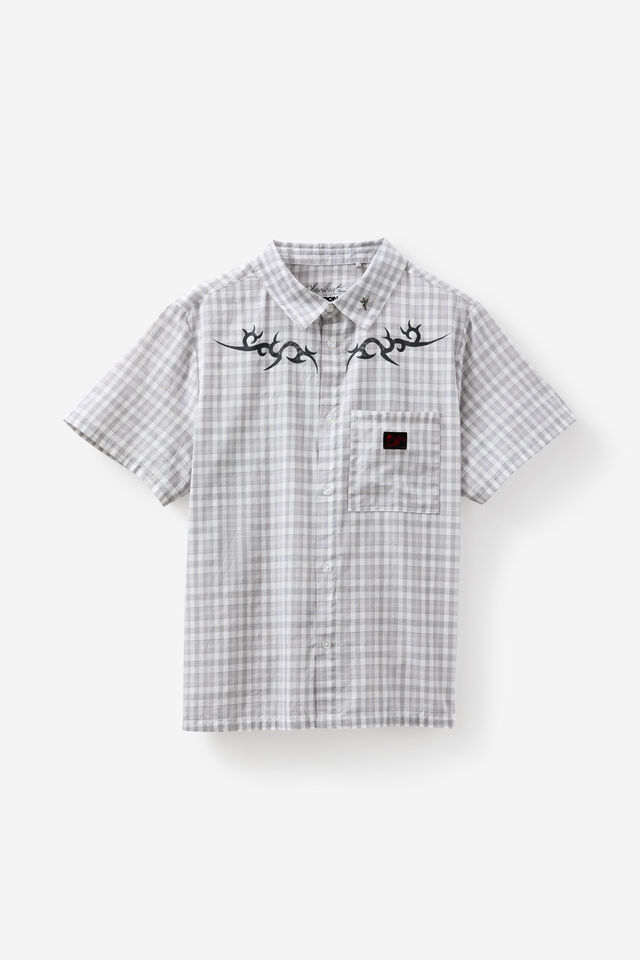 Notion X Smolbrat Slim Button Up Shirt, LCN GANNE ART X NOTION CHECK