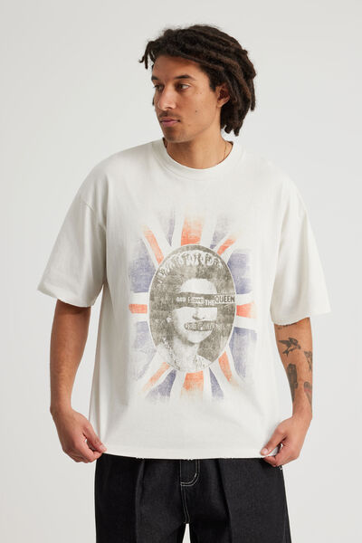 Archive Music Merch T Shirt, LCN BRA PUMICE/SEX PISTOLS