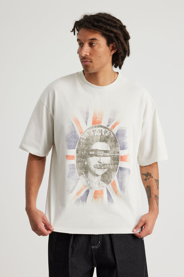 Archive Music Merch T Shirt, LCN BRA PUMICE/SEX PISTOLS