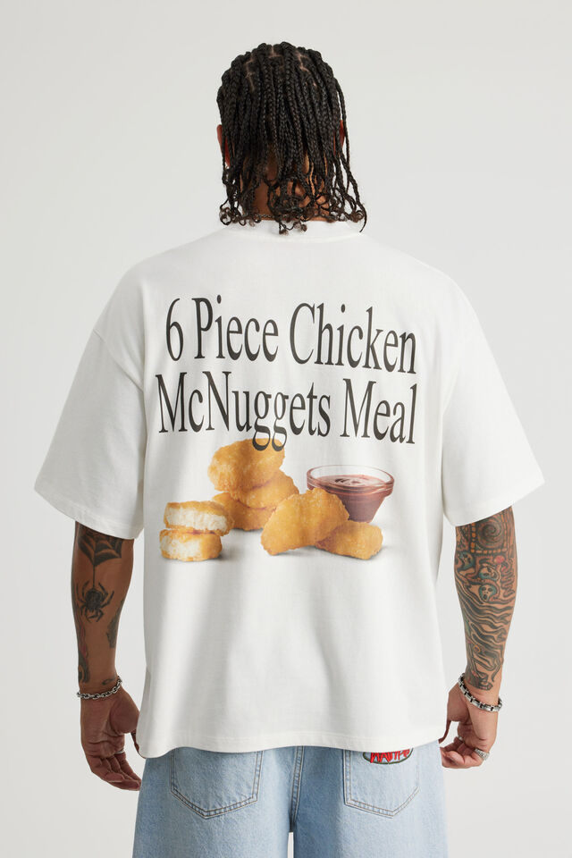 Mcdonalds Box Fit Tshirt, LCN MCD CLOUD/6 PIECE NUGGETS