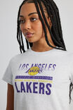 Lcn Nba Cotton Graphic Tee, LCN NBA SILVER MARLE/LA LAKERS - alternate image 4