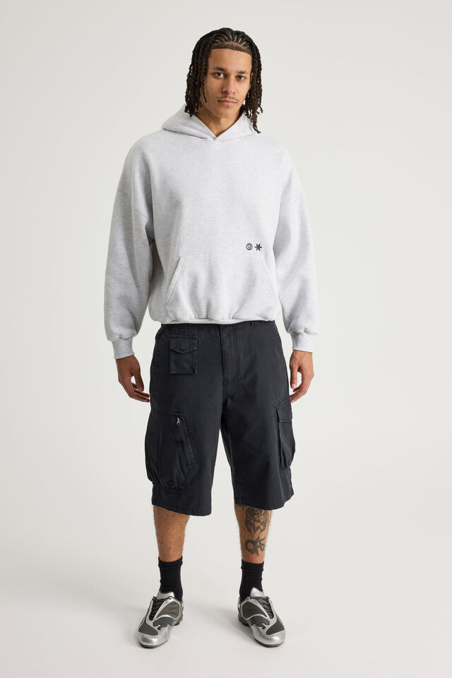Open Gallery Hoodie, OG SILVER MARLE/REVERSE