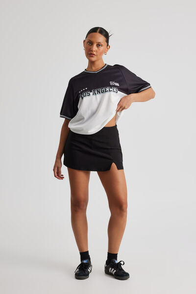 Mini Split Skort, BLACK