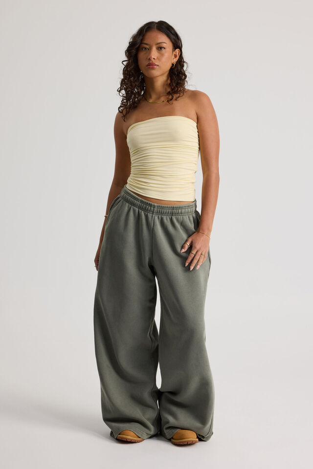 Ultra Baggy Trackpant, WASHED KHAKI