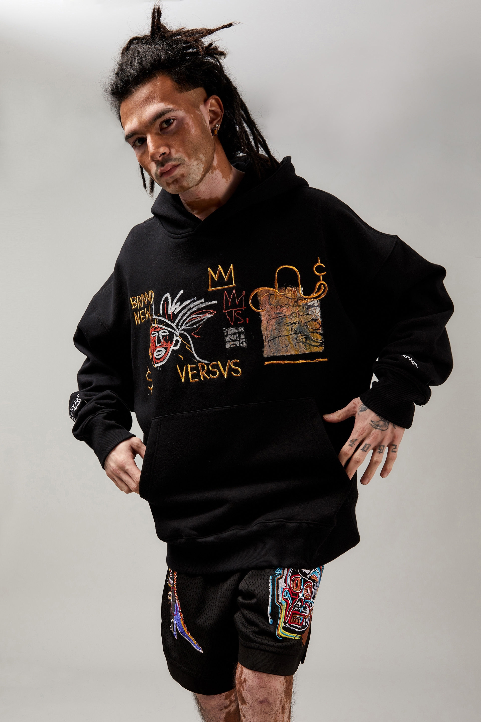 Baggy Basquiat Graphic Hoodie