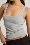Authentics Scoop Neck Tank, GREY MARLE - alternate image 4