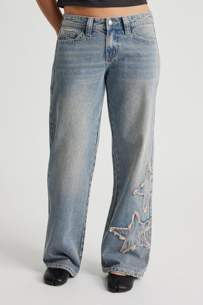 Luca Low Rise Jean, PINK STATIC_STAR