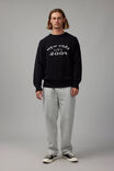 Boxy Crew Neck Knit, BLACK/NEW YORK CITY - alternate image 2